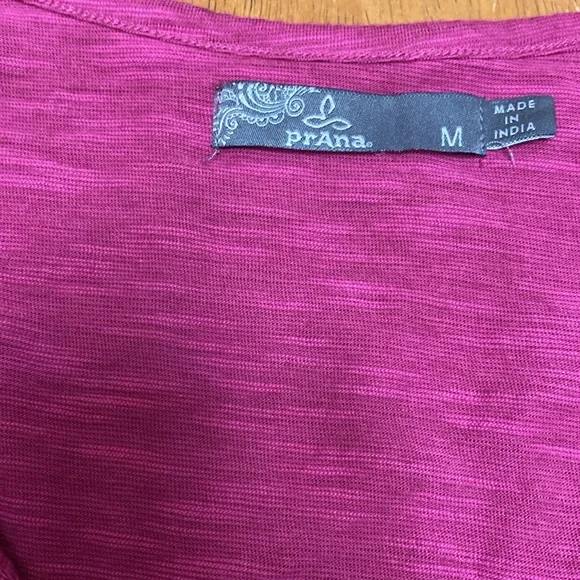 Prana Fuchsia Pintuck Pleated Organic Cotton Blend Sleeveless Top - Picture 4 of 7